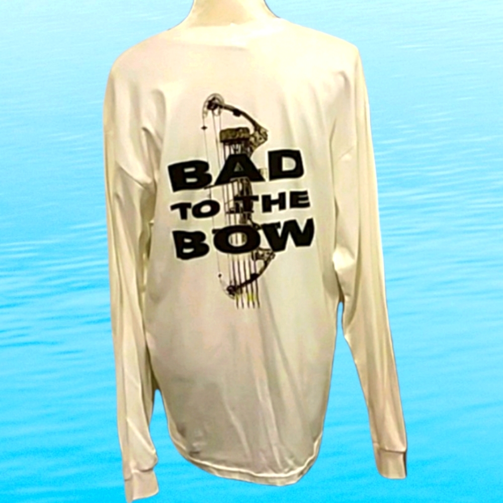🆕 GILDAN BOW HUNTING GRAPHIC LONG SLEEVE T-SHIRT / Large